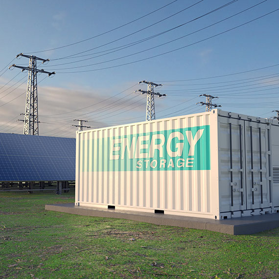 Battery storage containers